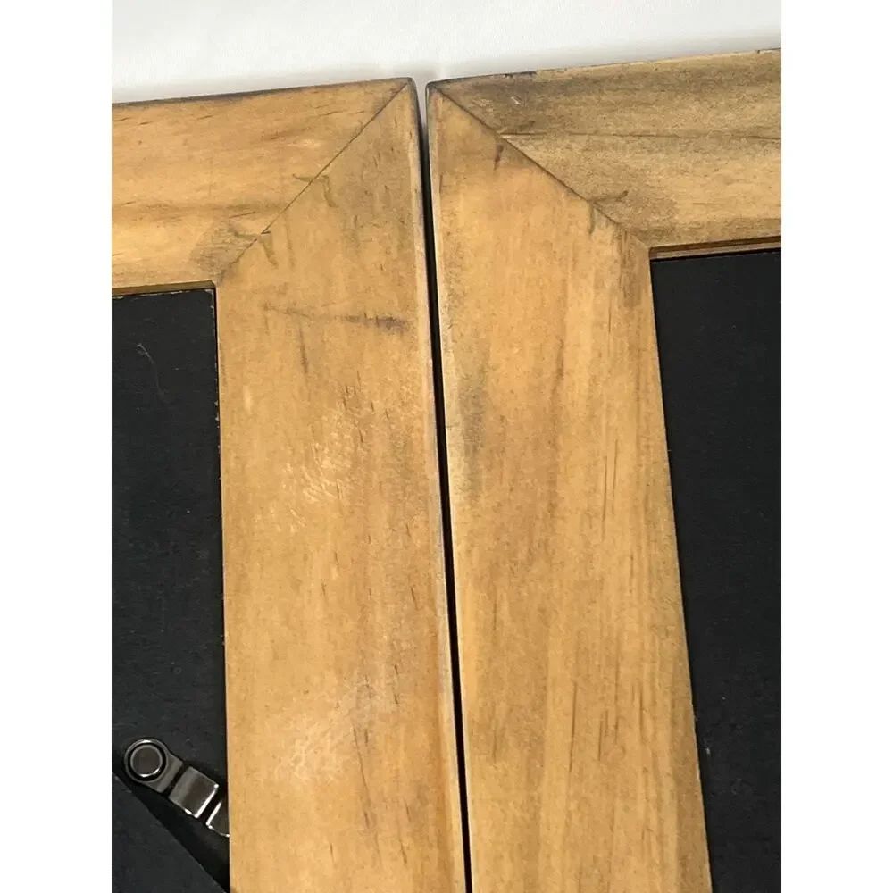 Wooden Gallery Picture Frames with Glass Set of 2 Size 8 x 10/ 4.5 x 6.5 Opening